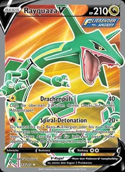 Rayquaza V card in German