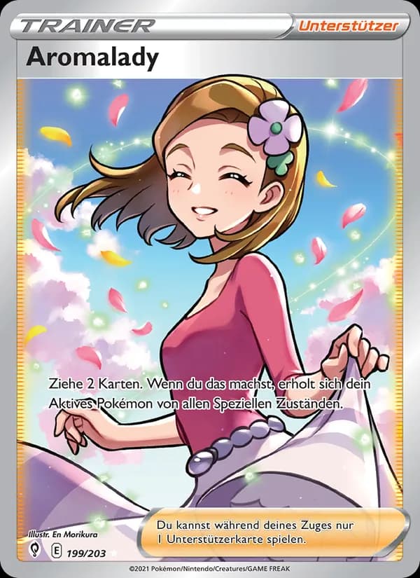 Aromalady card in German