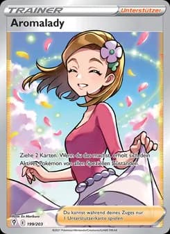 Aromalady card in German