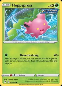 Hoppspross card in German
