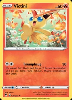 Victini card in German