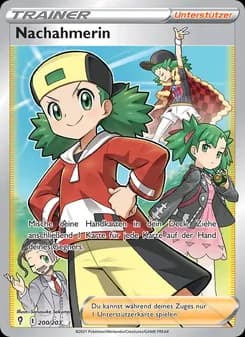 Nachahmerin card in German