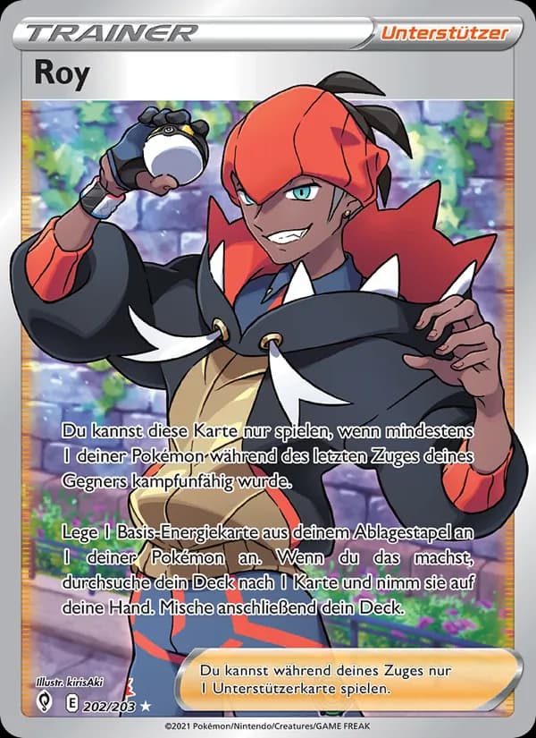 Roy card in German