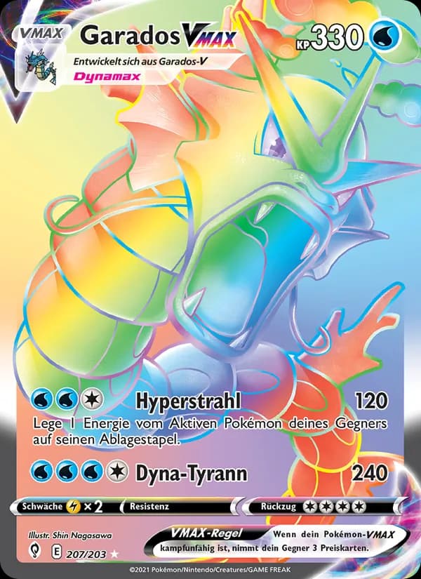 Garados VMAX card in German