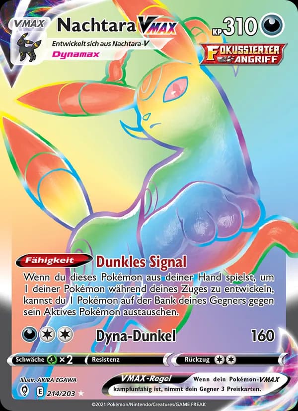 Nachtara VMAX card in German
