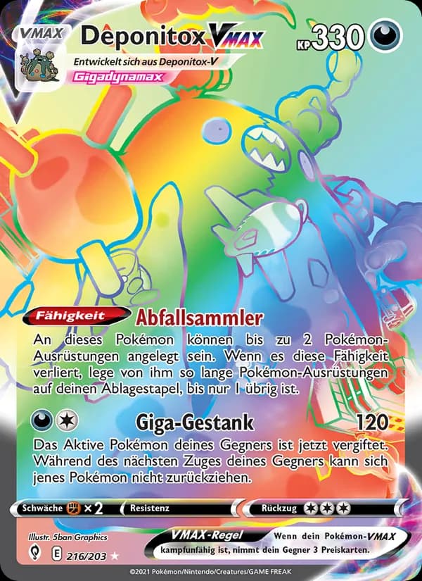 Deponitox VMAX card in German