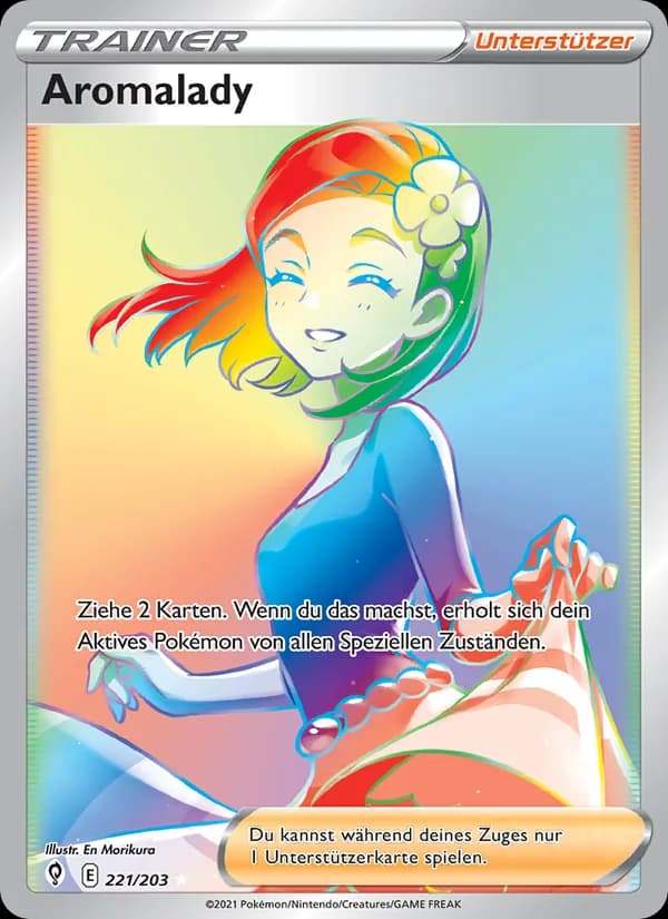 Aromalady card in German