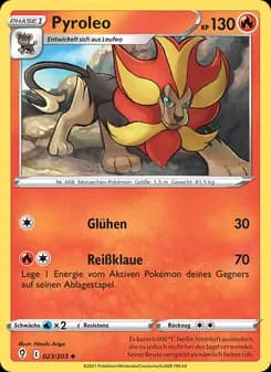 Pyroleo card in German