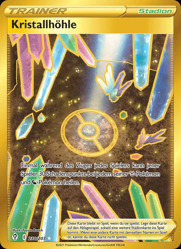 Kristallhöhle card in German