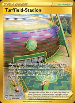 Turffield-Stadion card in German
