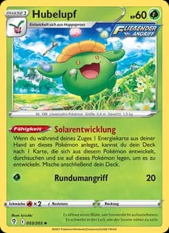 Hubelupf card in German
