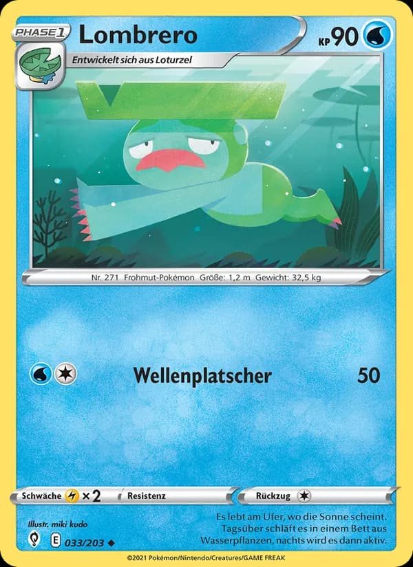 Lombrero card in German