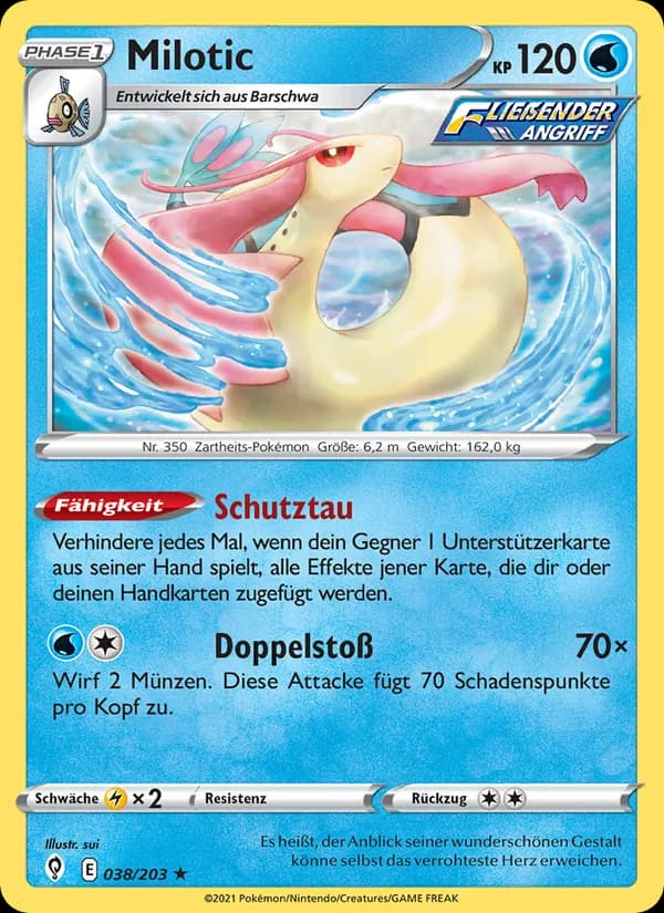 Milotic card in German