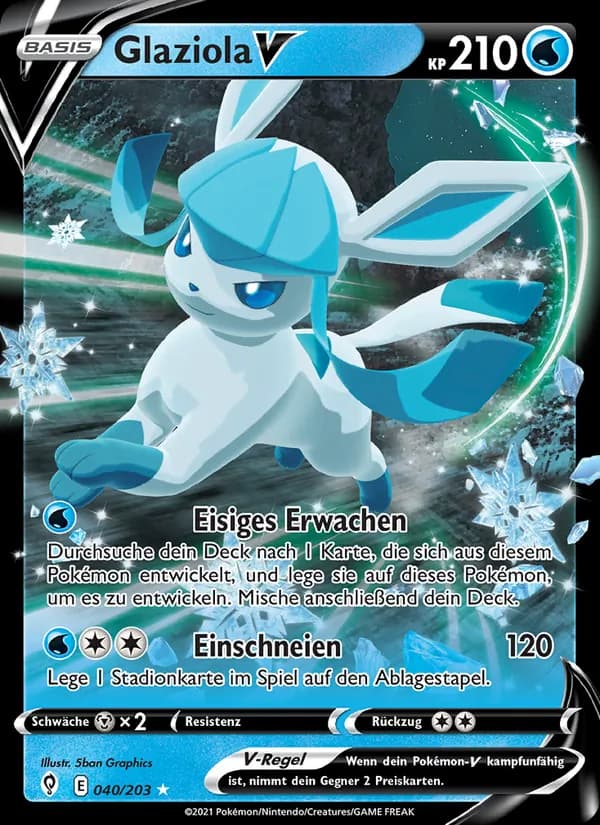 Glaziola V card in German