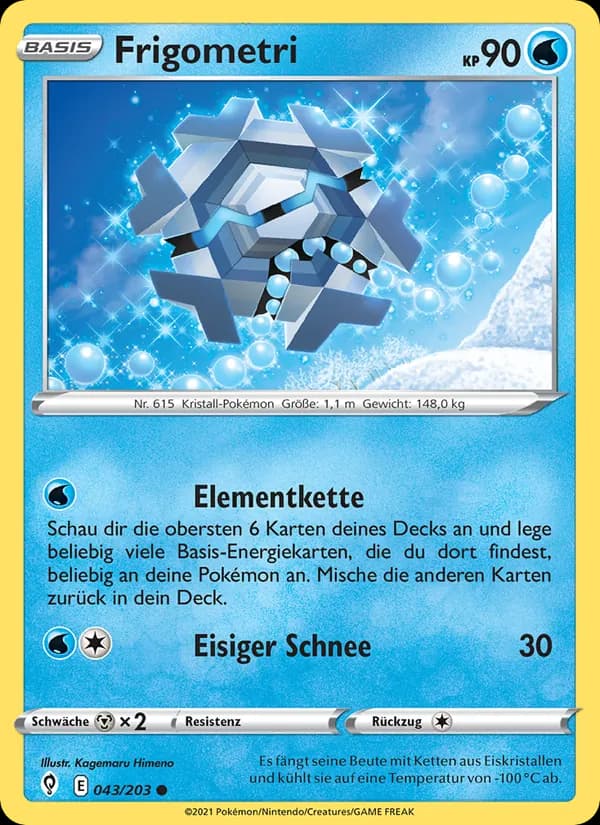 Frigometri card in German
