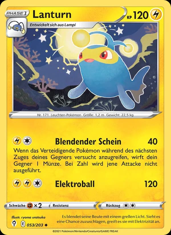 Lanturn card in German