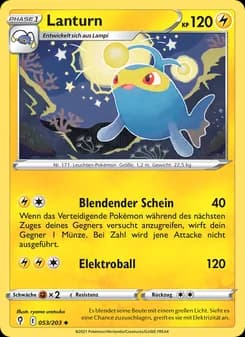 Lanturn card in German