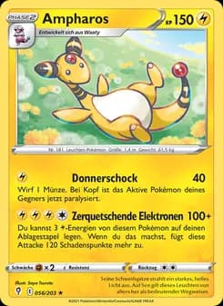 Ampharos card in German