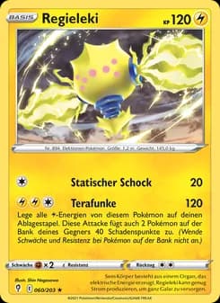 Regieleki card in German