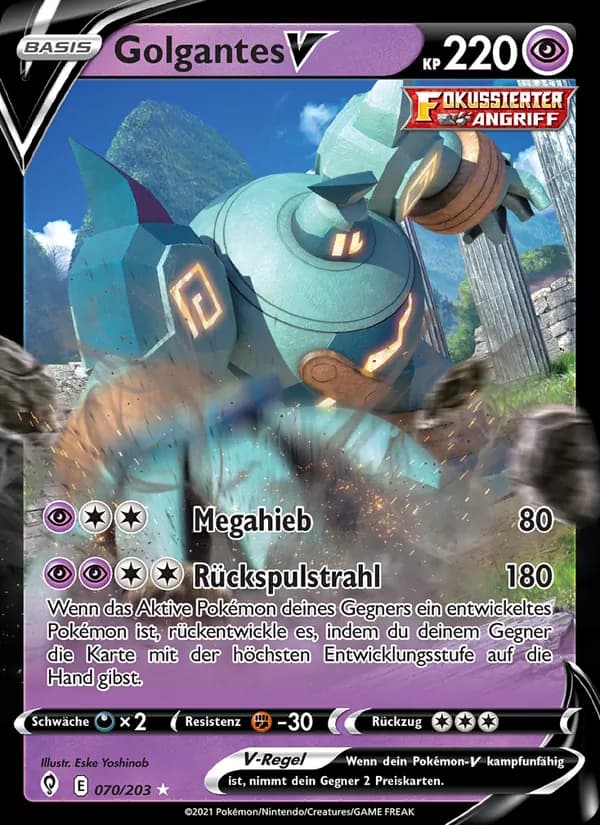 Golgantes V card in German