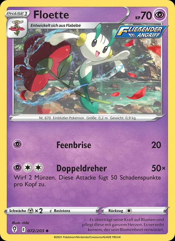 Floette card in German