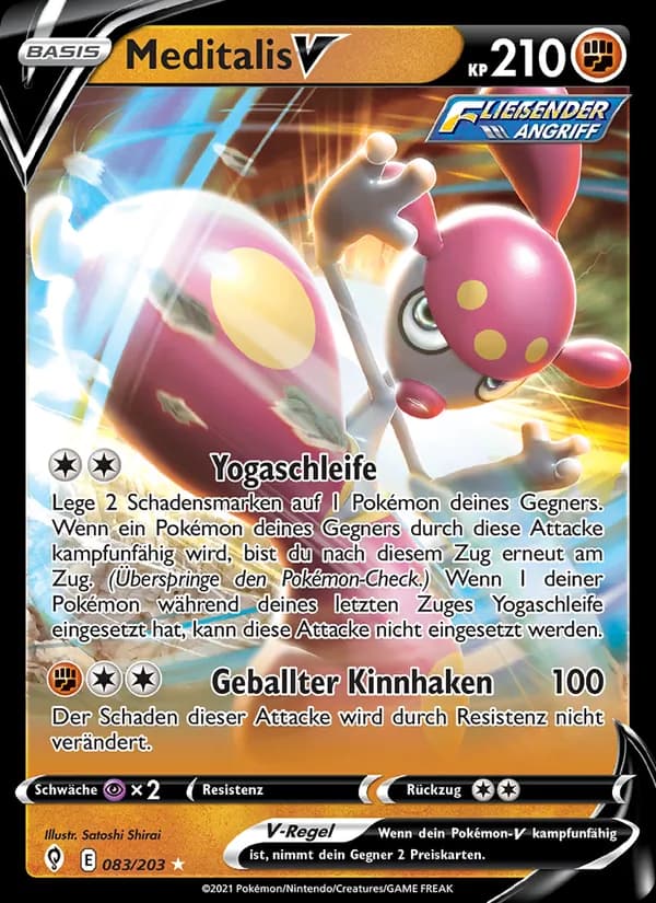 Meditalis V card in German