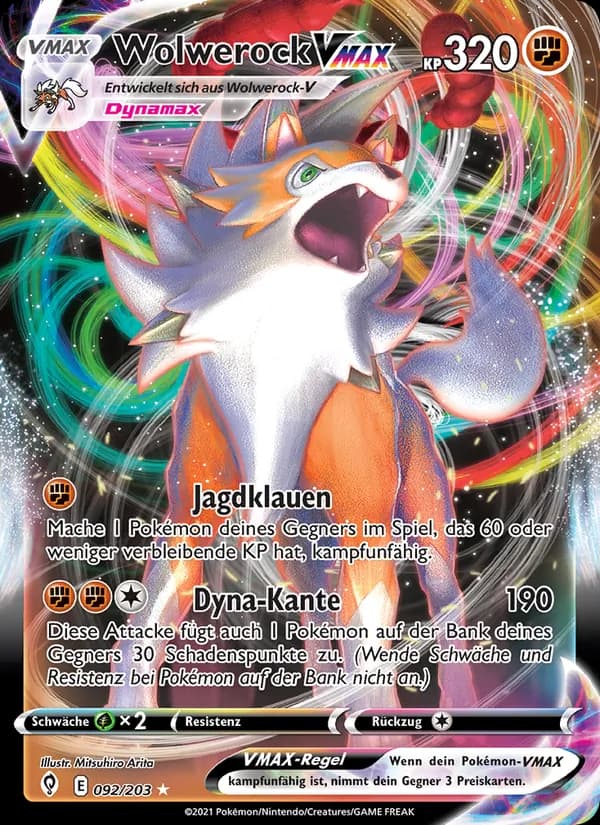 Wolwerock VMAX card in German