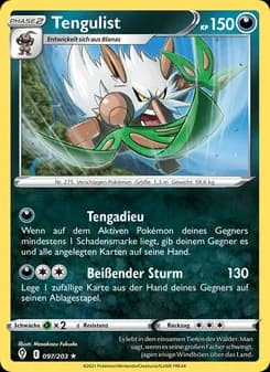 Tengulist card in German