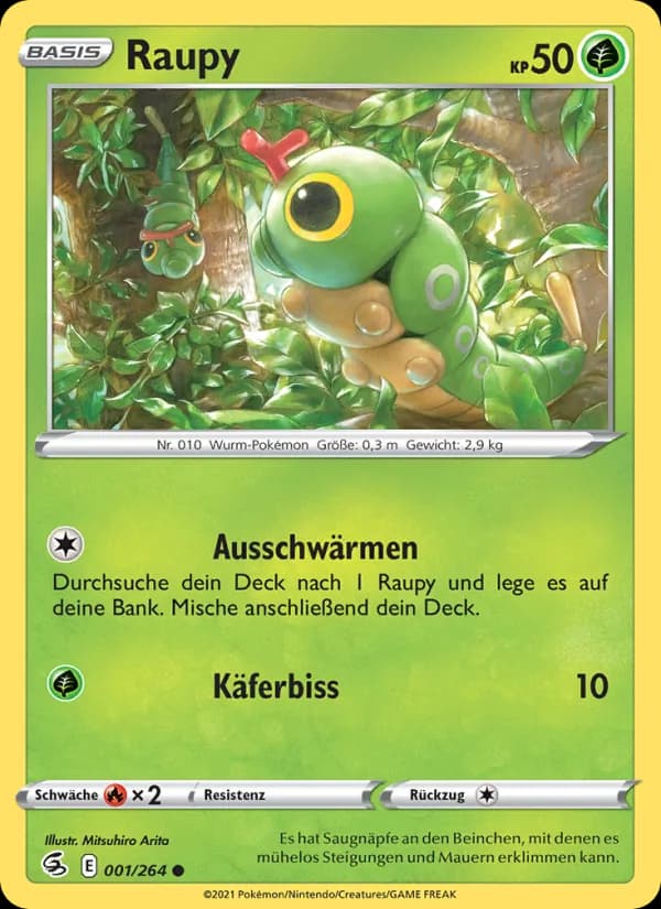 Raupy card in German