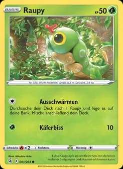 Raupy card in German