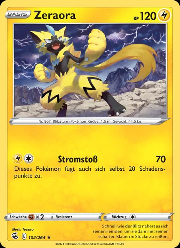 Zeraora card in German