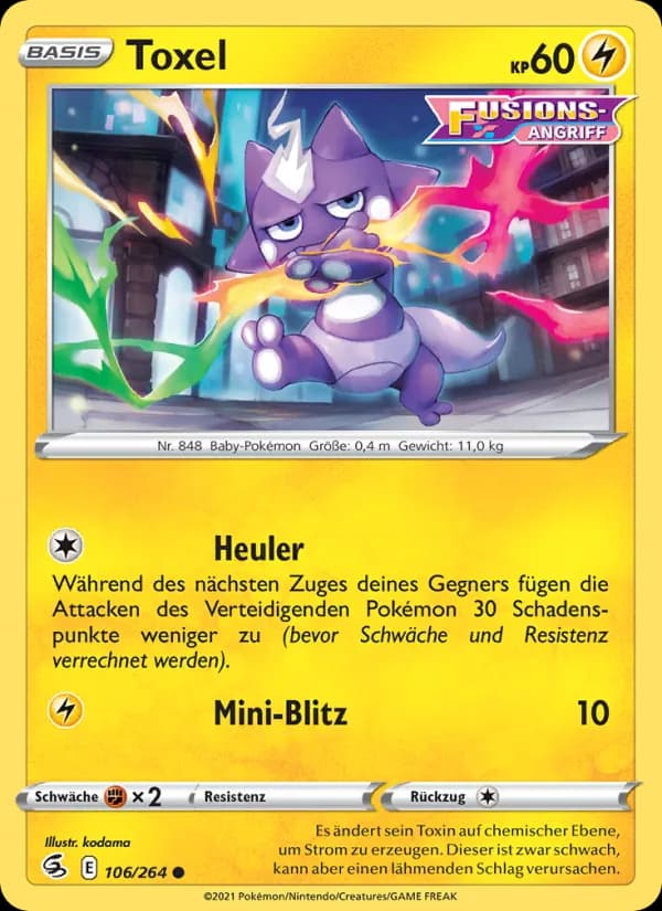 Toxel card in German