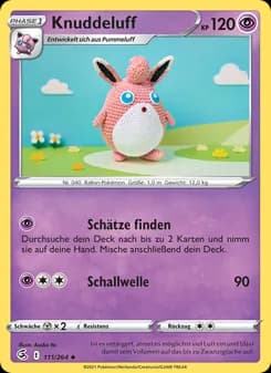 Knuddeluff card in German