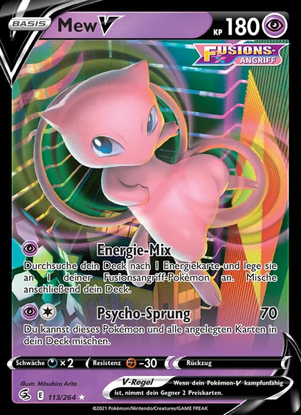 Mew V card in German