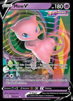 Mew V card in German