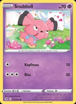 Snubbull card in German