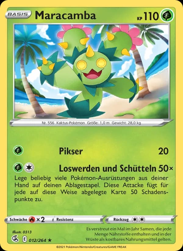 Maracamba card in German