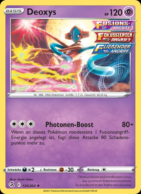 Deoxys card in German