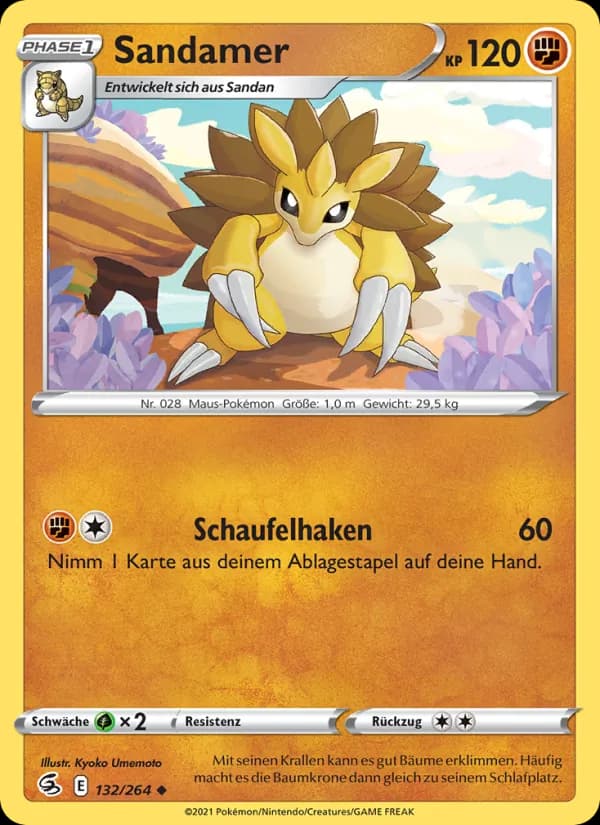 Sandamer card in German