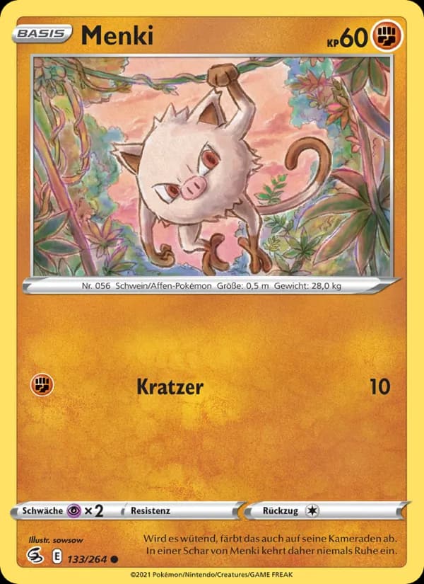 Menki card in German