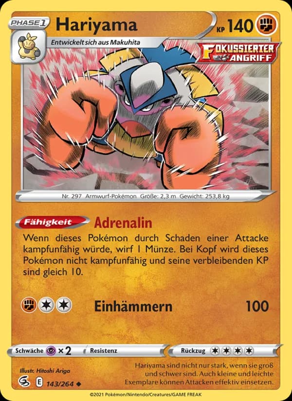Hariyama card in German