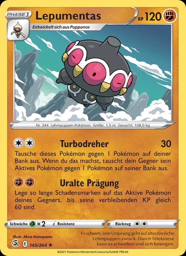 Lepumentas card in German