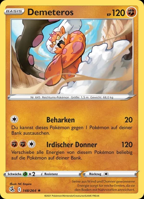 Demeteros card in German