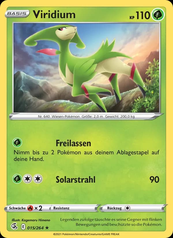 Viridium card in German