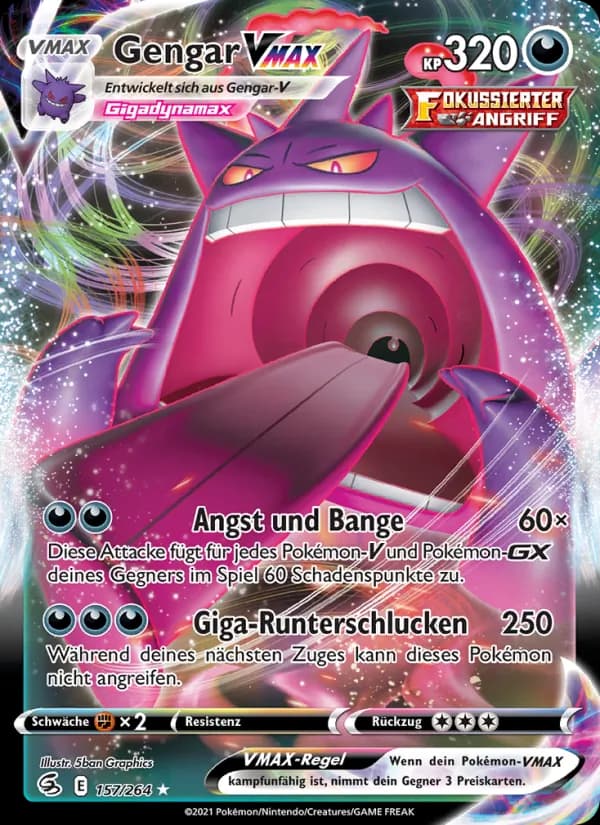 Gengar VMAX card in German