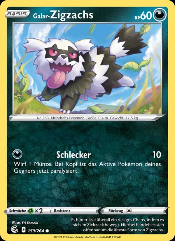 Galar-Zigzachs card in German