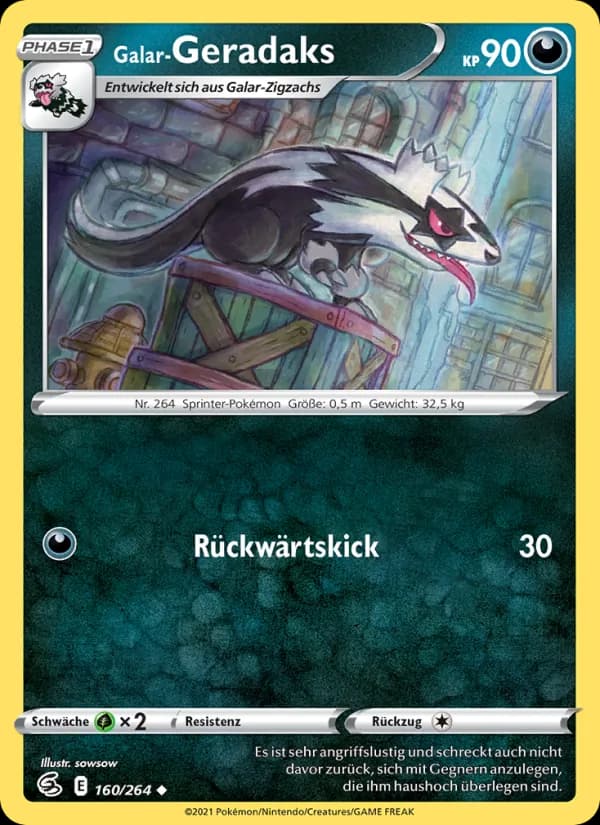Galar-Geradaks card in German