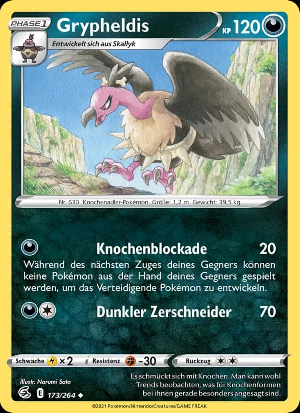 Grypheldis card in German