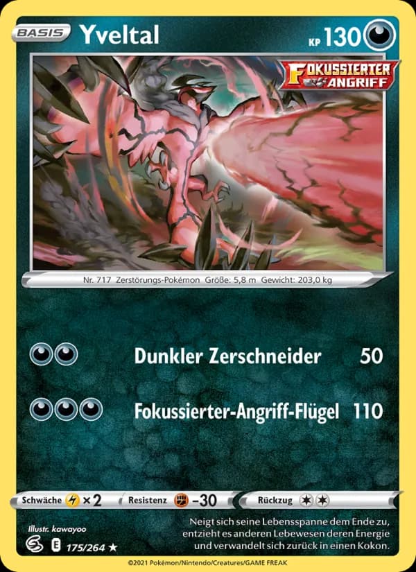 Yveltal card in German