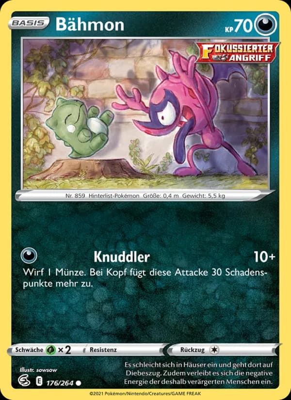 Bähmon card in German
